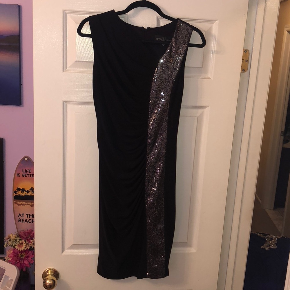 Black cocktail dress